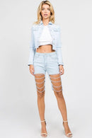 cutoff  chain  Bermuda  shorts - For you and all