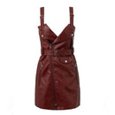 leather zipper mini dress - For you and all