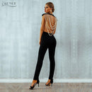 Elegant backless bead romper - For you and all