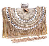 rhinestones diamond beaded clutch - For you and all
