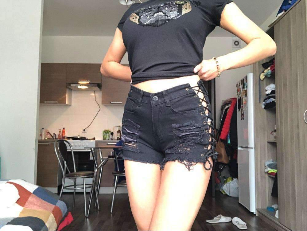 high waist ripped jeans short - For you and all