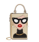 pattern earrings decorated  clutch - For you and all