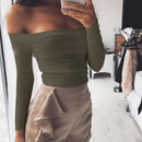knitted Off Shoulder Crop Top - For you and all
