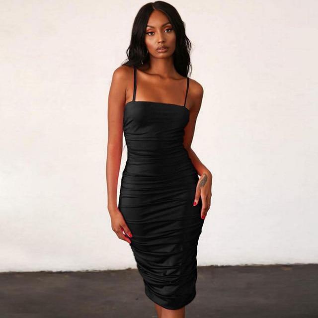 ruched spaghetti strap dress - For you and all