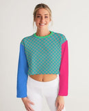 Plaid cropped sweatshirt - For you and all