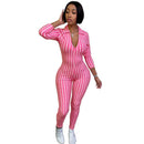 Deep v neck stripe romper - For you and all