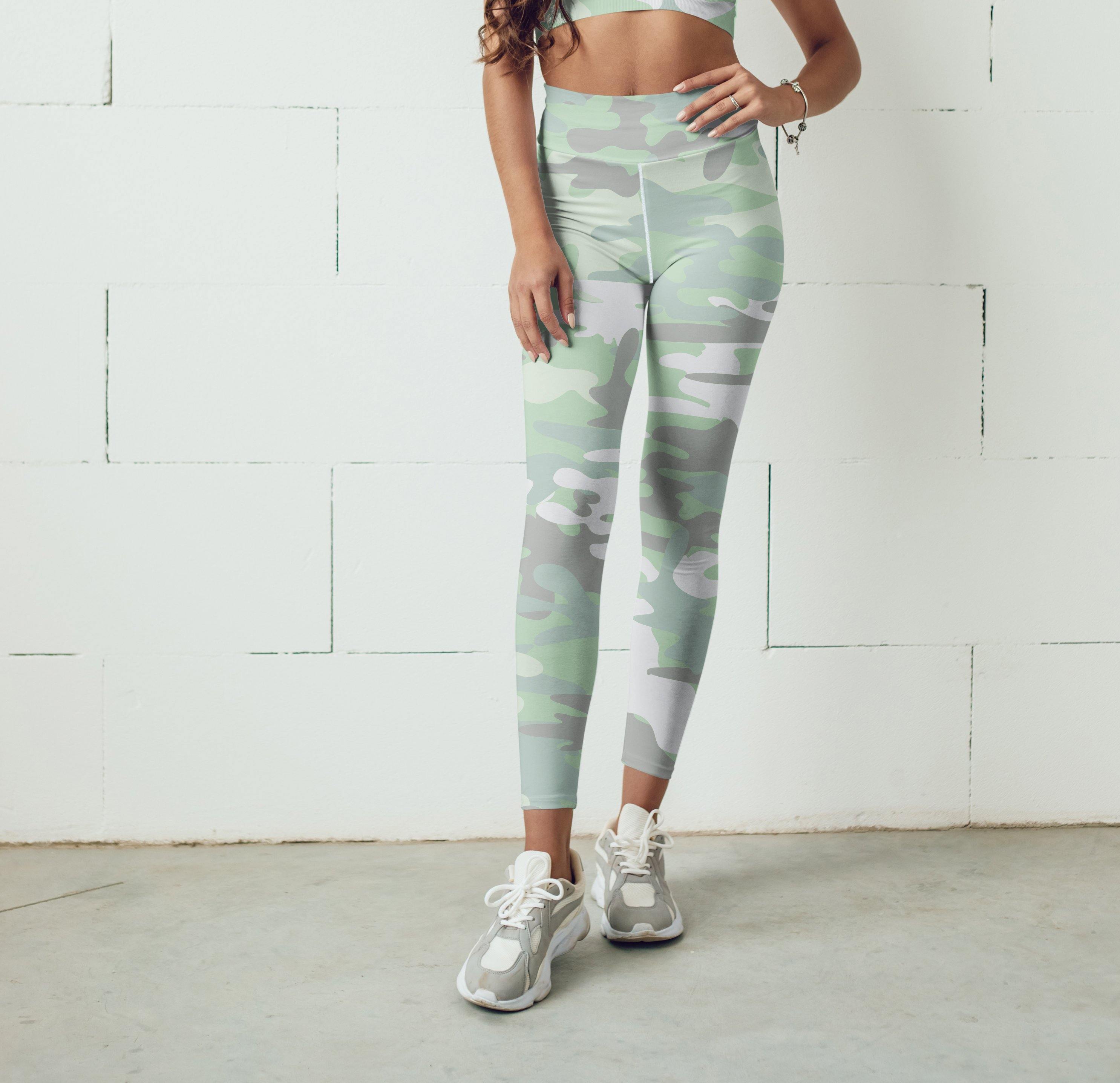 Mint Green camo Leggings - For you and all