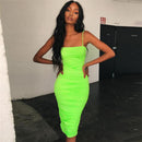 ruched spaghetti strap dress - For you and all