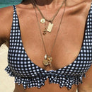 plaid ruffle bikini - For you and all
