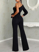 elegant  one shoulder romper - For you and all