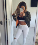 high waist skinny ripped jeans - For you and all
