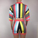 striped 2 piece shorts set - For you and all