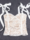 White flower print Tank Top - For you and all