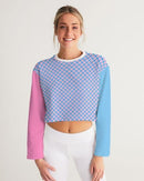 Plaid cropped sweatshirt - For you and all