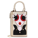 pattern earrings decorated  clutch - For you and all