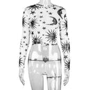 sun moon transparent mesh top - For you and all