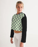 Plaid cropped sweatshirt - For you and all