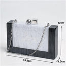 marble acrylic luxury clutch - For you and all