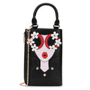 pattern earrings decorated  clutch - For you and all