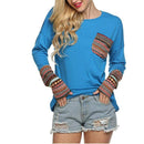 o-neck patchwork casual top - For you and all