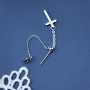 Cross chain tassel Earrings - For you and all