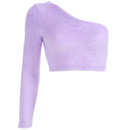 velvet One Shoulder crop top - For you and all