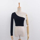 Off shoulder knitted crop top - For you and all