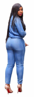 vintage collar jeans romper - For you and all