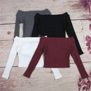 knitted Off Shoulder Crop Top - For you and all