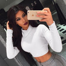 casual crop top turtleneck - For you and all