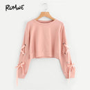 lace sleeve sweatshirt - For you and all