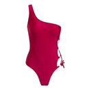 Lace up one shoulder one piece - For you and all