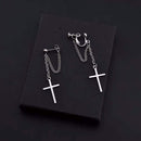 Cross chain tassel Earrings - For you and all