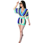striped 2 piece shorts set - For you and all