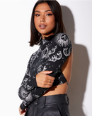 Dragon backless crop top - For you and all