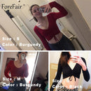 v neck ruched lace up top - For you and all