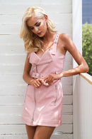 leather zipper mini dress - For you and all