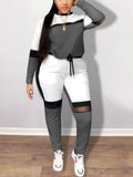 Plus Size Multi Color Sweat Suit