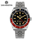 San Martin  40mm Vintage GMT Full Luminous Watch