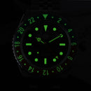 San Martin  40mm Vintage GMT Full Luminous Watch