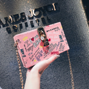 lock letter graffiti clutch - For you and all
