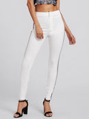 striped stretchy jeans - For you and all