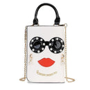 pattern earrings decorated  clutch - For you and all