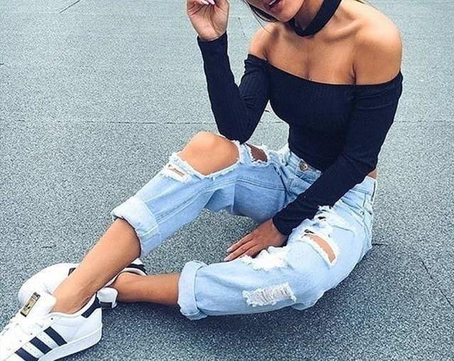 knitted Off Shoulder Crop Top - For you and all