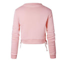 slit lacing crop sweatshirt  top - For you and all