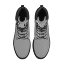 Grey Waterproof  Leather Boots