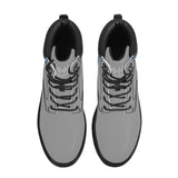 Grey Waterproof  Leather Boots