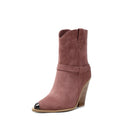 Square high heel leather boots - For you and all