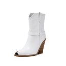 Square high heel leather boots - For you and all
