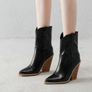 Square high heel leather boots - For you and all